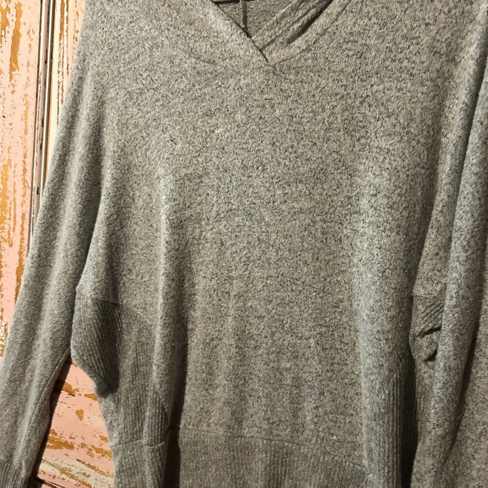 Olivia Rae Gray Hooded Pullover Sweatshirt